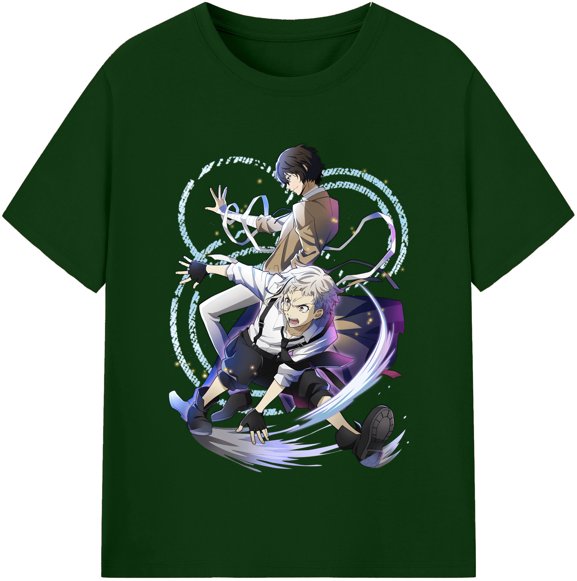 （画像用） 文豪ストレイドッグス Bungo Stray Dogs 綿100％半袖Tシャツ（フロントプリント）